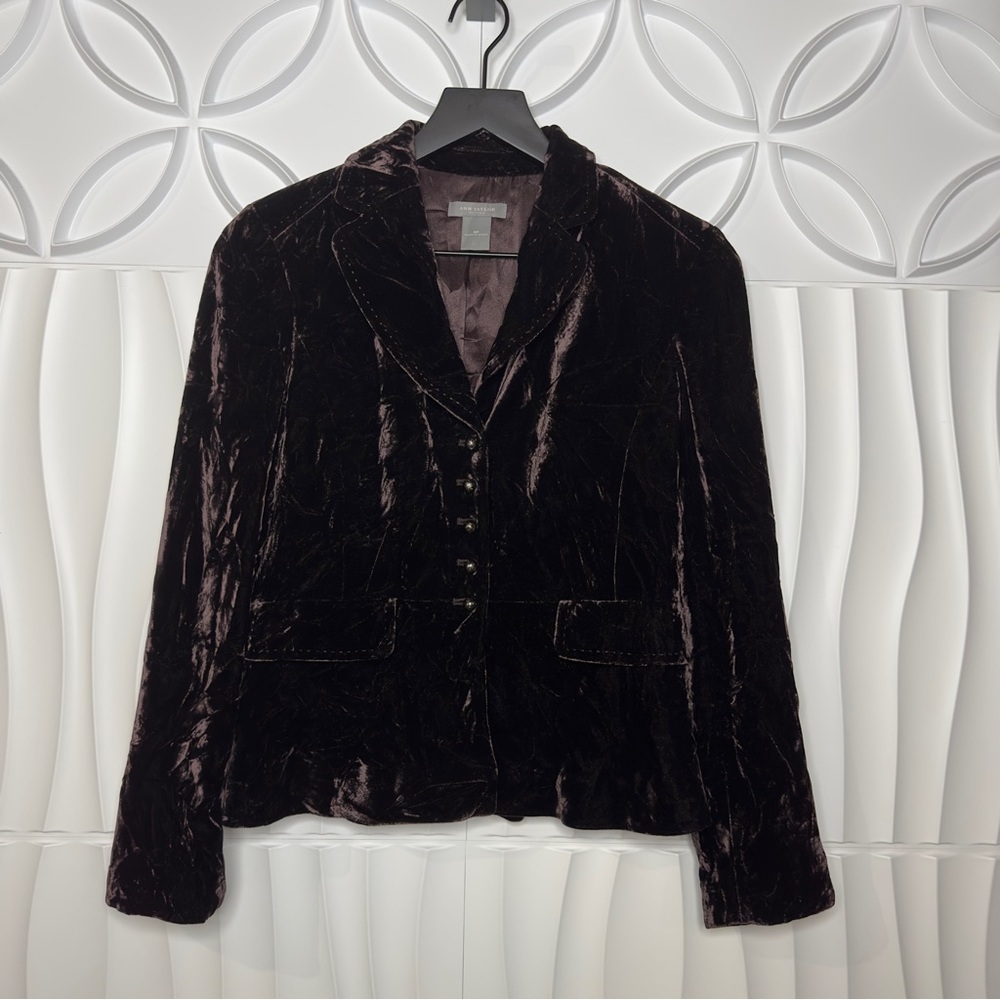 Ann Taylor Crushed Velvet Blazer